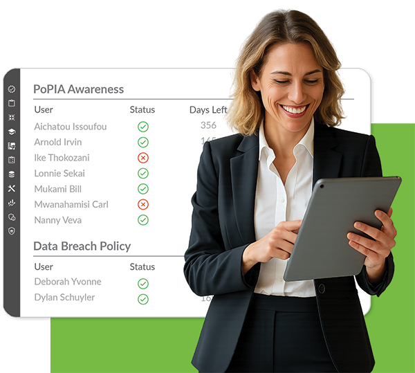 Admin tracking compliance