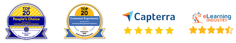 Skypiom awards, badges and ratings